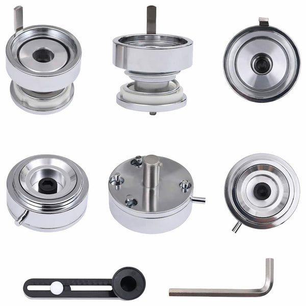 vidaXL Button Maker with 500 Button Parts 44 mm Rotary Cutter