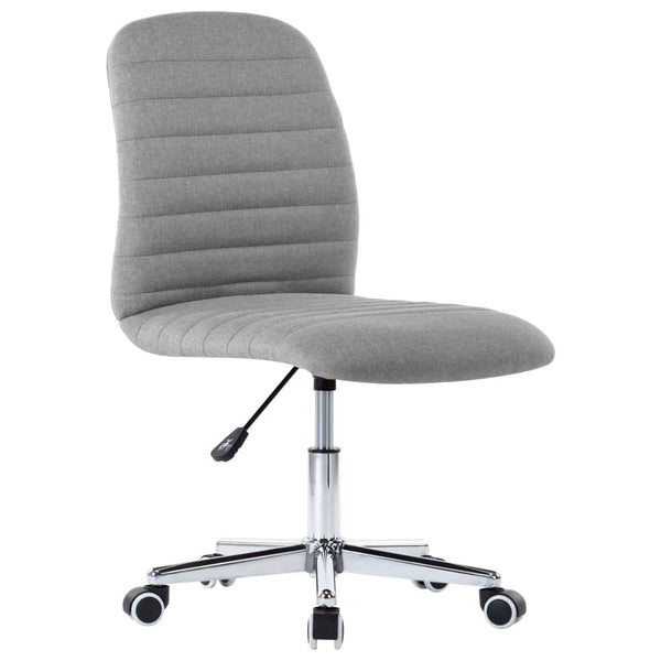 vidaXL Dining Chairs 4 pcs. Light Grey Fabric