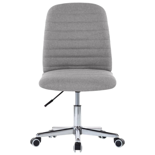 vidaXL Dining Chairs 4 pcs. Light Grey Fabric