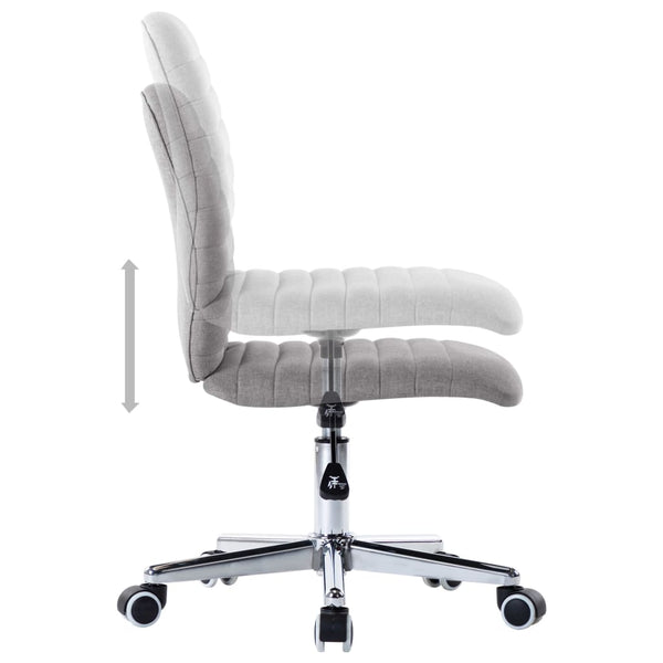 vidaXL Dining Chairs 4 pcs. Light Grey Fabric
