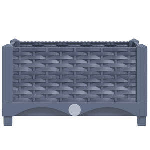 vidaXL Raised Garden Bed 40x40x23 cm Polypropylene