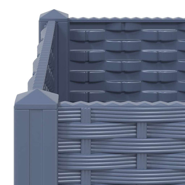 vidaXL Raised Garden Bed 40x40x23 cm Polypropylene