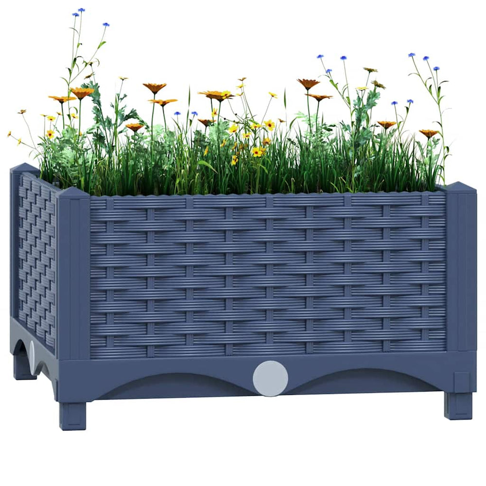 vidaXL Raised Garden Bed 40x40x23 cm Polypropylene