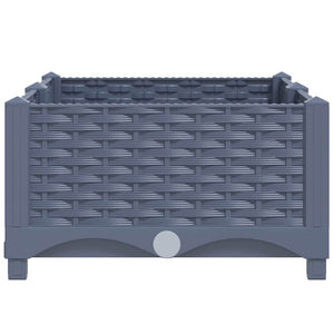 vidaXL Raised Garden Bed 80x40x23 cm Polypropylene