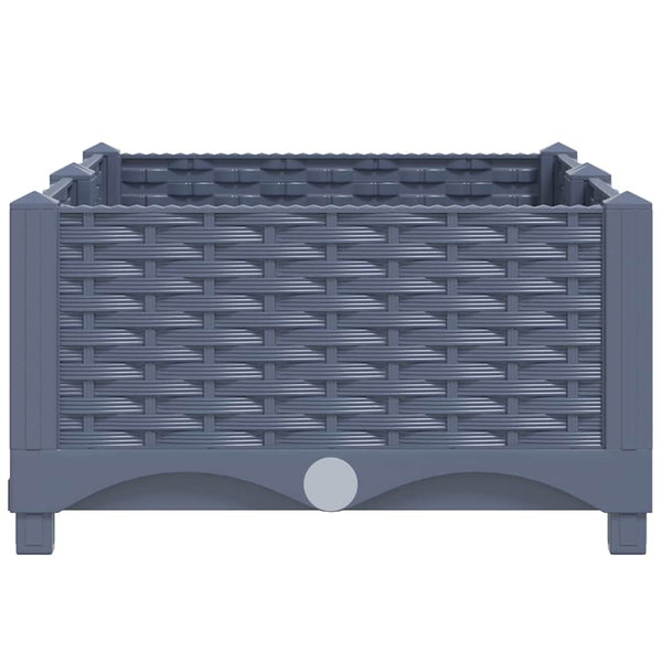 vidaXL Raised Garden Bed 80x40x23 cm Polypropylene