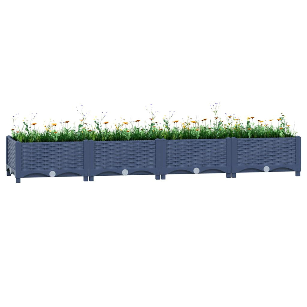 vidaXL Raised Garden Bed 160x40x23 cm Polypropylene