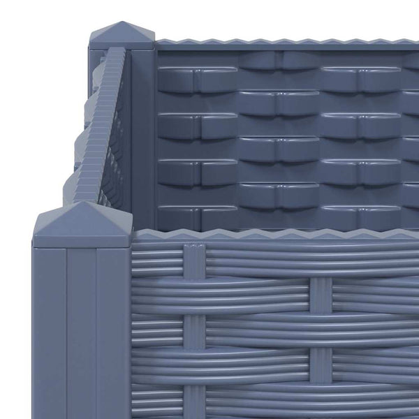 vidaXL Raised Garden Bed 40x40x38 cm Polypropylene