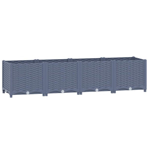 vidaXL Raised Garden Bed 160x40x38 cm Polypropylene