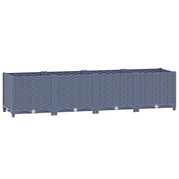 vidaXL Raised Garden Bed 160x40x38 cm Polypropylene