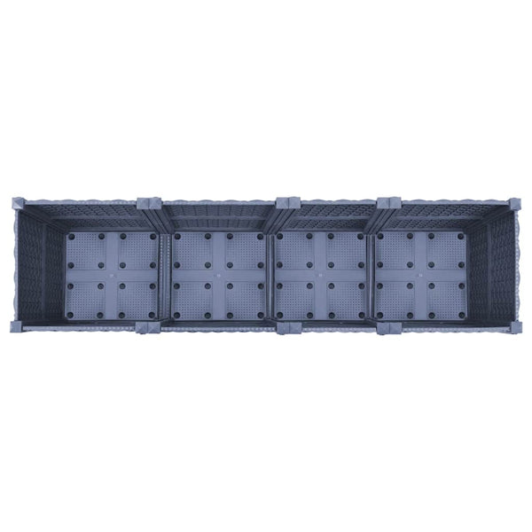 vidaXL Raised Garden Bed 160x40x38 cm Polypropylene