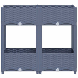 vidaXL Raised Garden Bed 80x40x71 cm Polypropylene
