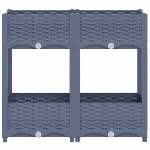 vidaXL Raised Garden Bed 80x40x71 cm Polypropylene