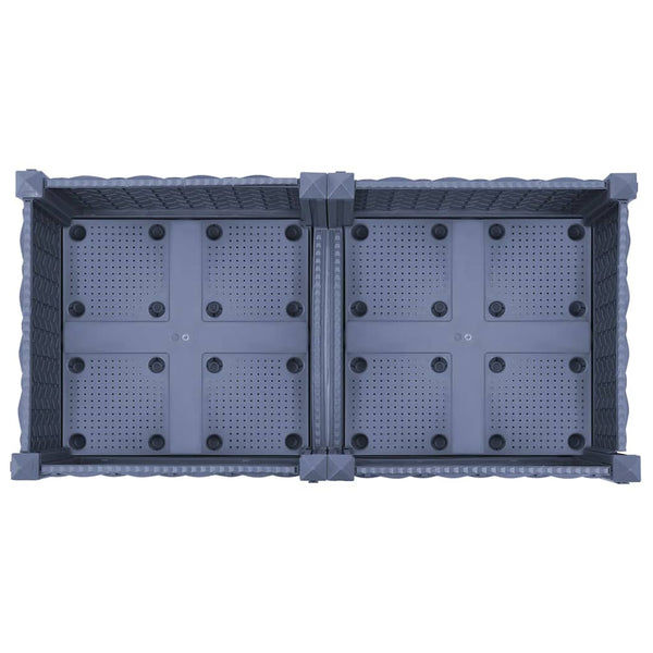vidaXL Raised Garden Bed 80x40x71 cm Polypropylene