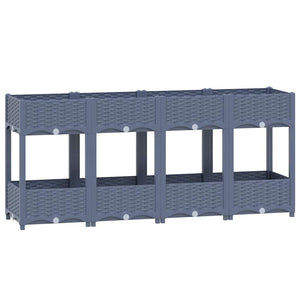 vidaXL Raised Garden Bed 160x40x71 cm Polypropylene