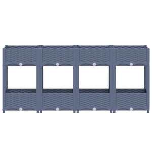 vidaXL Raised Garden Bed 160x40x71 cm Polypropylene