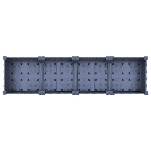 vidaXL Raised Garden Bed 160x40x71 cm Polypropylene