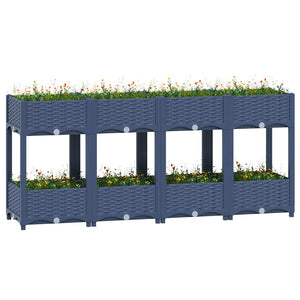 vidaXL Raised Garden Bed 160x40x71 cm Polypropylene