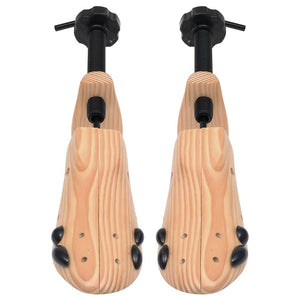 vidaXL Shoe Trees Size 41-46 Solid Pine Wood