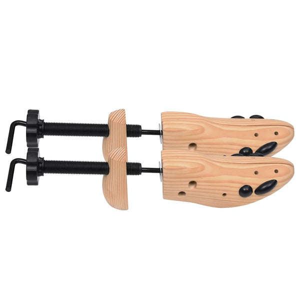 vidaXL Shoe Stretchers 2 Pairs Size 36-40 Solid Pine Wood