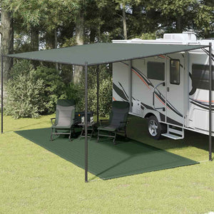 vidaXL Tent Carpet 250x550 cm Dark Green HDPE