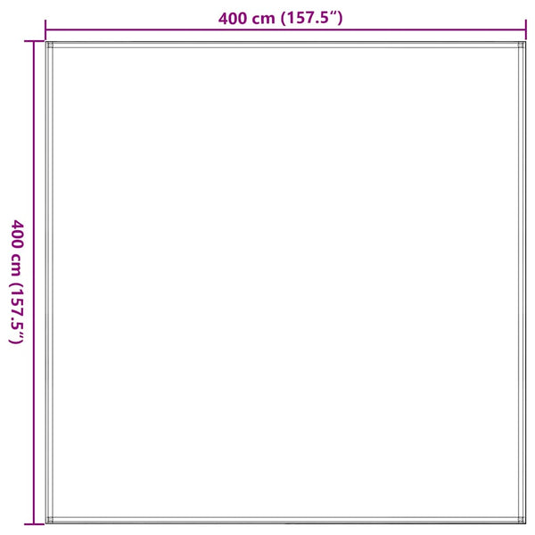 vidaXL Tent Carpet 400x400 cm Dark Green HDPE