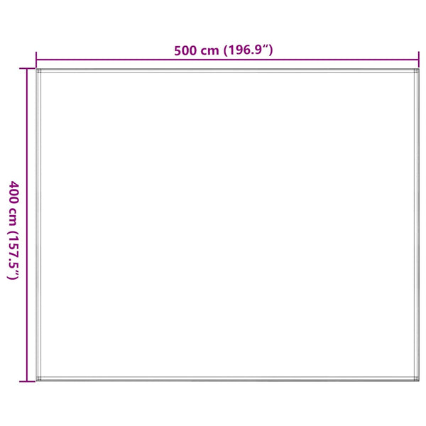 vidaXL Tent Carpet 400x500 cm Dark Green HDPE