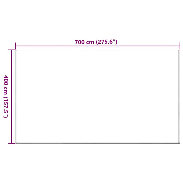 vidaXL Tent Carpet 400x700 cm Dark Green HDPE