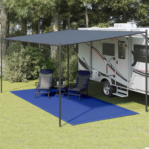 vidaXL Tent Carpet 250x600 cm Blue HDPE