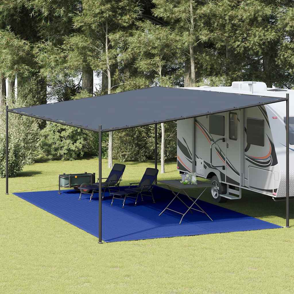 vidaXL Awning Carpet 400x800 cm Blue HDPE