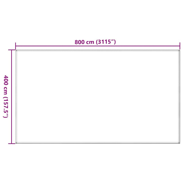 vidaXL Tent Carpet Beige 400x800 cm HDPE