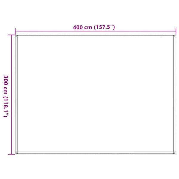 vidaXL Tent Carpet 300x400 cm Black