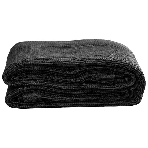 vidaXL Awning Carpet 400x700 cm Black HDPE