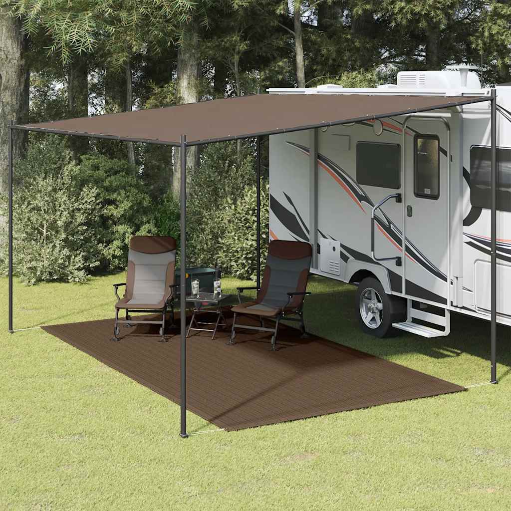 vidaXL Tent Carpet 200x400 cm Brown