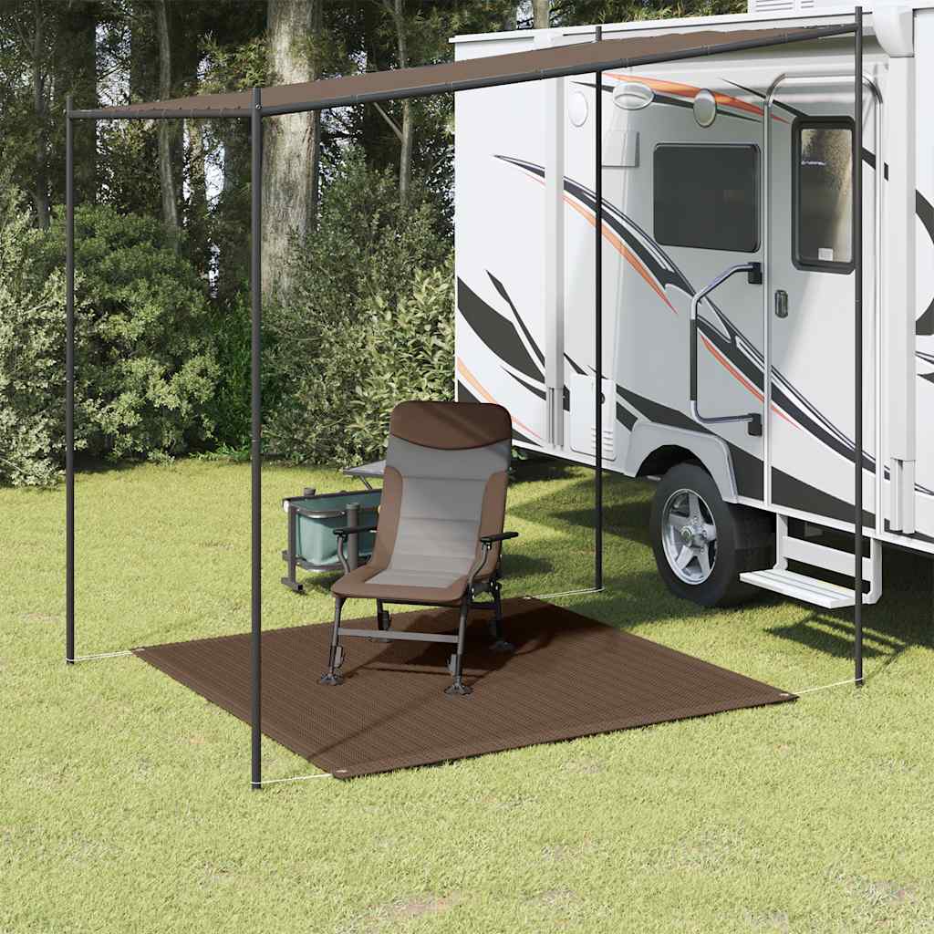 vidaXL Awning Carpet 250x250 cm Brown