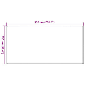vidaXL Tent Carpet 250x550 cm Brown