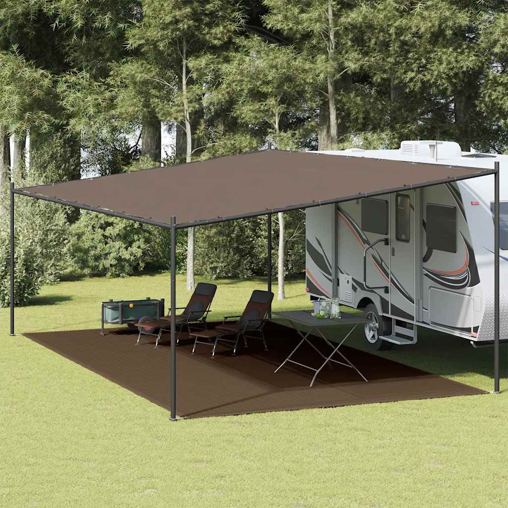 vidaXL Tent Carpet 400x700 cm Brown