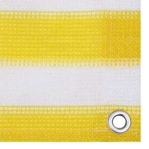 vidaXL Balcony Privacy Screen Yellow and White 120x500 cm HDPE