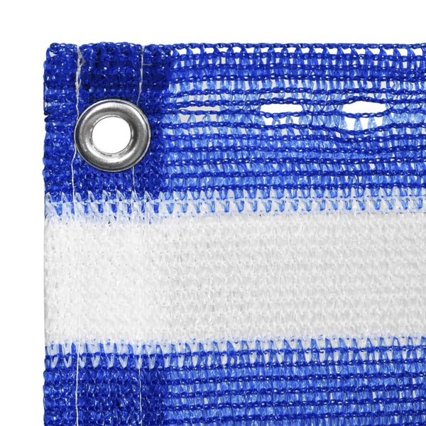 vidaXL Balcony Privacy Screen Blue and White 75x500 cm HDPE