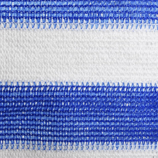 vidaXL Balcony Privacy Screen Blue and White 75x500 cm HDPE