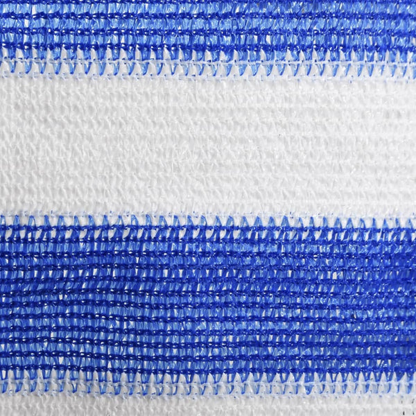 vidaXL Balcony Privacy Screen Blue and White 90x400 cm HDPE