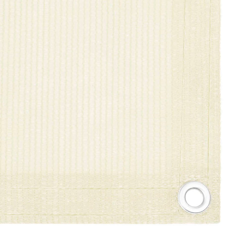 vidaXL Balcony Privacy Screen Cream 90x300 cm HDPE