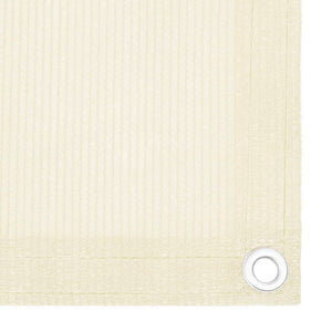 vidaXL Balcony Privacy Screen Cream 120x300 cm HDPE