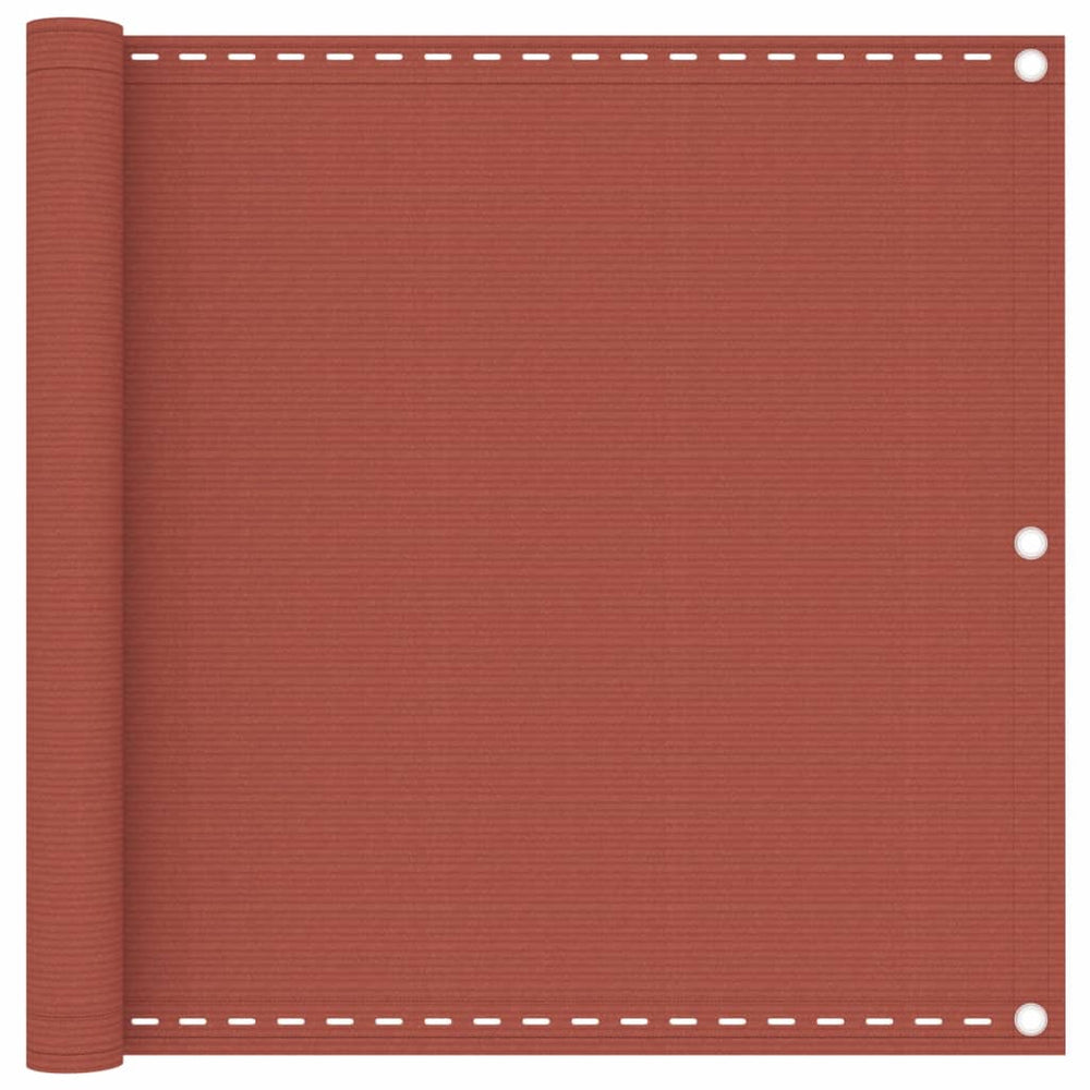 vidaXL Balcony Privacy Screen Terracotta Red 90x300 cm HDPE