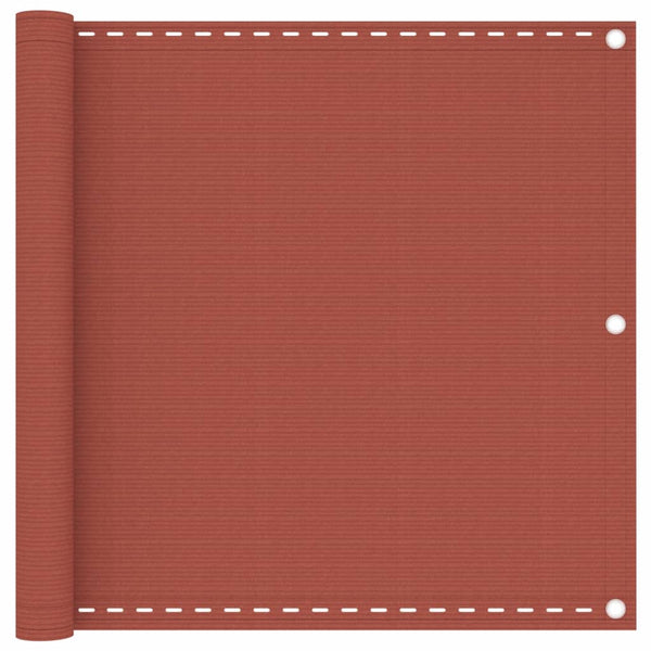vidaXL Balcony Privacy Screen Terracotta Red 90x300 cm HDPE