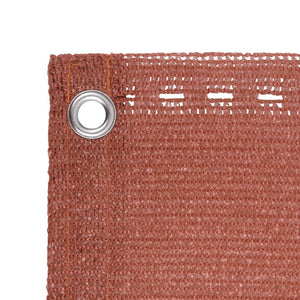 vidaXL Balcony Privacy Screen Terracotta Red 90x500 cm HDPE