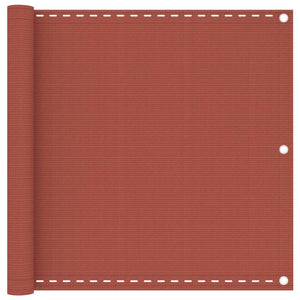 vidaXL Balcony Privacy Screen Terracotta Red 90x600 cm HDPE