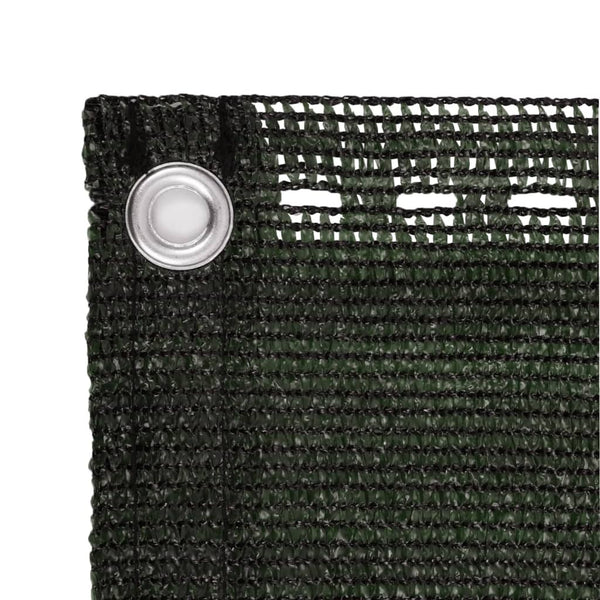 vidaXL Balcony Privacy Screen Dark Green 75x500 cm HDPE