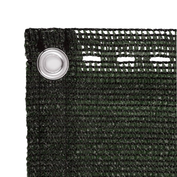 vidaXL Balcony Privacy Screen Dark Green 90x400 cm HDPE