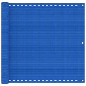 vidaXL Balcony Privacy Screen Blue 90x600 cm HDPE