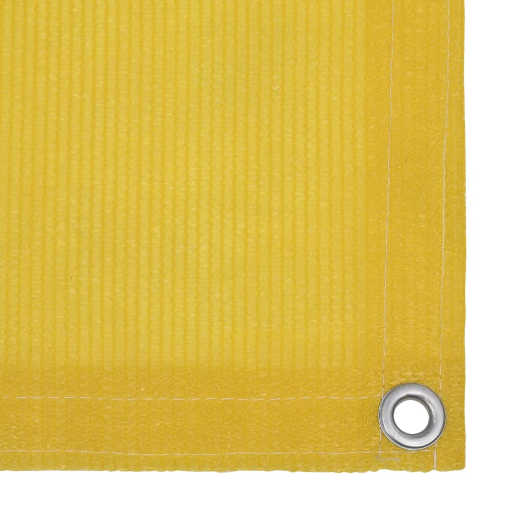 vidaXL Balcony Privacy Screen Yellow 75x400 cm HDPE